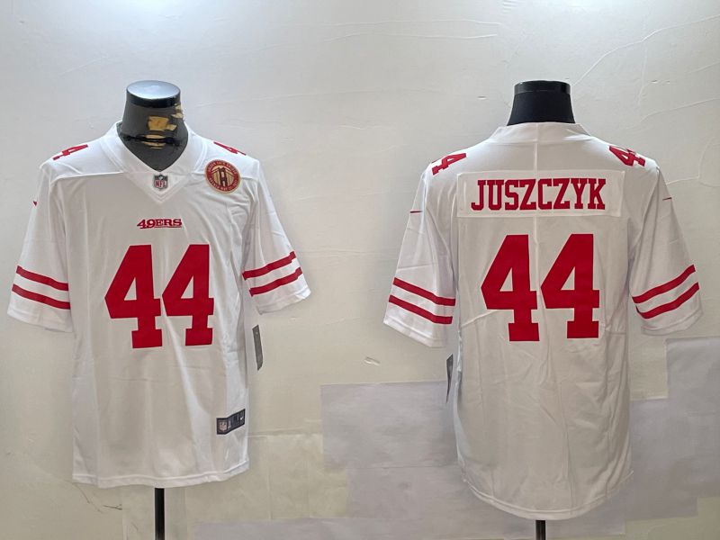 Men San Francisco 49ers #44 Juszczyk White Second generation 2024 Nike Limited NFL Jersey style 4->san francisco 49ers->NFL Jersey